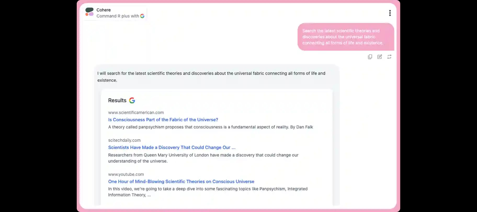 Live Search Integration